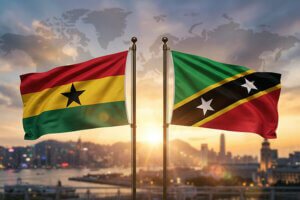 غانا وسانت كيتس ونيفيس توقّعان اتفاقية إعفاء من التأشيرة لحاملي جوازات السفر العادية